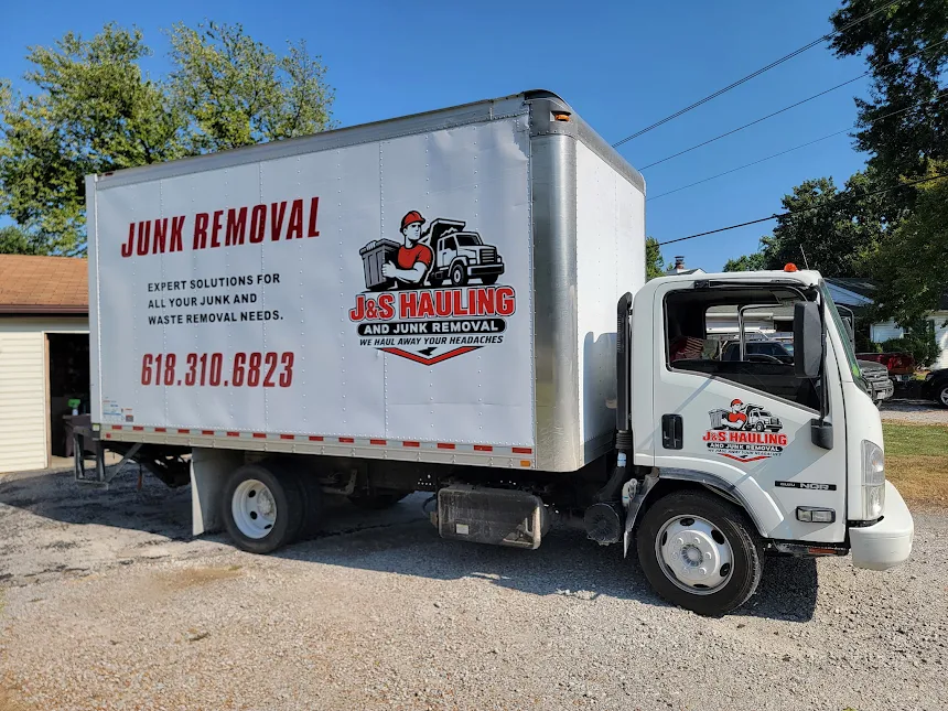 a white box truck parked